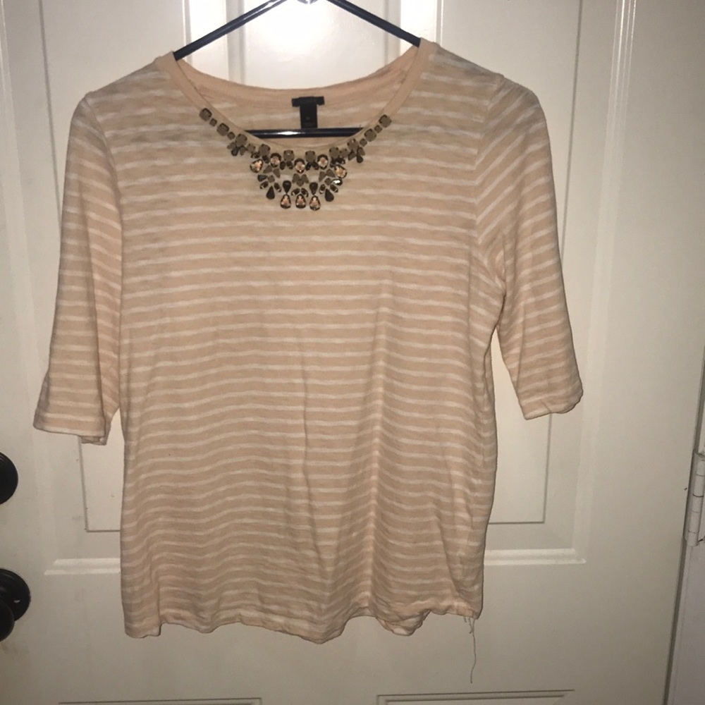Beaded striped Jcrew shirt